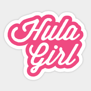 Hula Girl Sticker